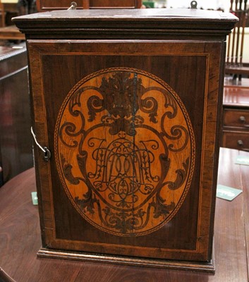 Lot 1244 - Queen Anne (Anglo-Dutch) Monogram Marquetry...