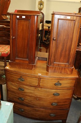 Lot 1205 - An Early 19th Century Mahogany Bowfront Chest...