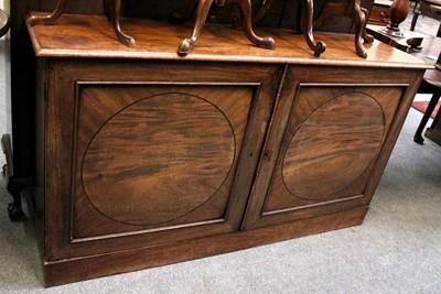 Lot 1243 - A George IV Mahogany Low Side Cabinet, 145cm...