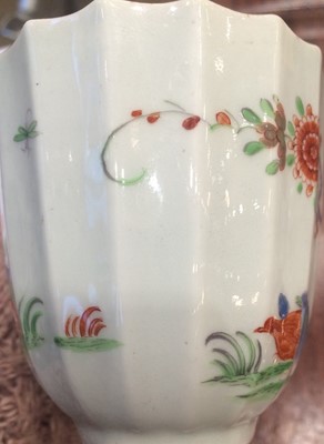 Lot 52 - A Worcester Porcelain Facetted Cup and a...