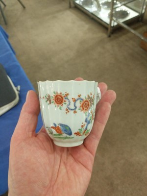 Lot 52 - A Worcester Porcelain Facetted Cup and a...