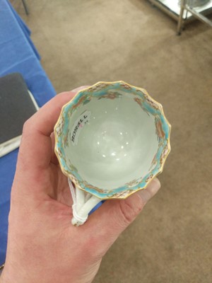 Lot 52 - A Worcester Porcelain Facetted Cup and a...