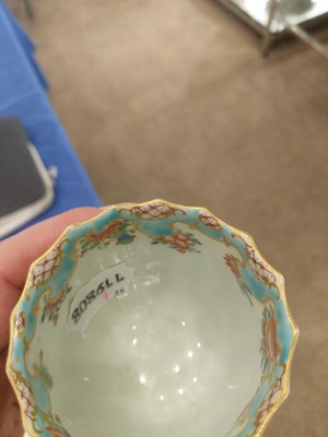 Lot 52 - A Worcester Porcelain Facetted Cup and a...