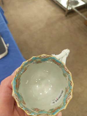 Lot 52 - A Worcester Porcelain Facetted Cup and a...