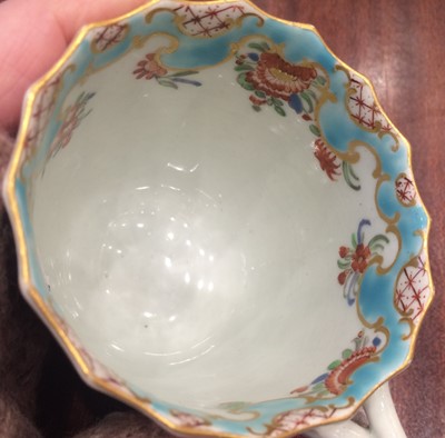 Lot 52 - A Worcester Porcelain Facetted Cup and a...