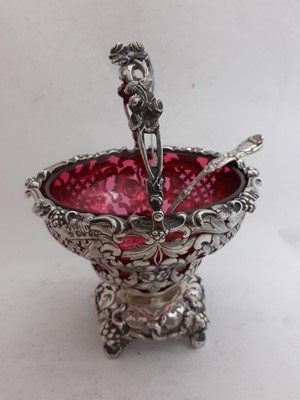 Lot 2096 - A Victorian Silver Bowl and Ladle