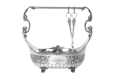 Lot 2111 - A Victorian Silver Fruit-Stand and Pair of Grape-Scissors