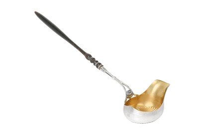 Lot 2040 - A Danish Silver-Mounted Punch-Ladle, Possibly...