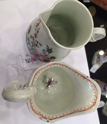 Lot 29 - A Christians Liverpool Porcelain Helmet Shaped...