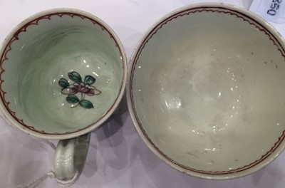 Lot 29 - A Christians Liverpool Porcelain Helmet Shaped...