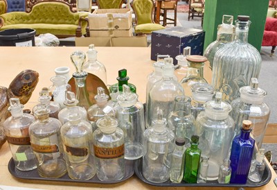 Lot 145 - A Quantity of Various Glass Apothercary Jars