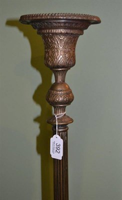 Lot 392 - Bronzed torchere