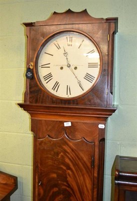 Lot 395 - Mahogany eight day longcase clock, J Harrison, Liverpool