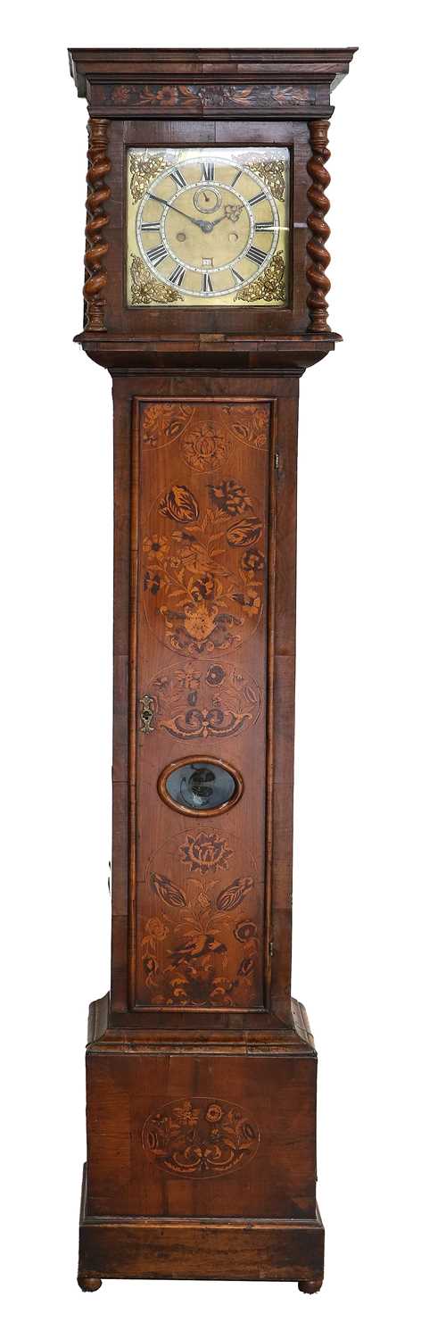 Lot 185 - A Walnut Eight Day Longcase Clock with Bolt