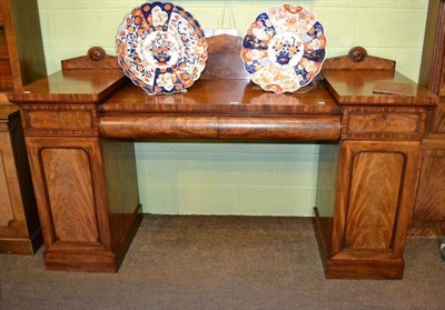 Lot 396 - A 19th century mahogany sideboard