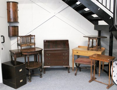 Lot 1080 - A Group of Furniture, comprising: A 19th...