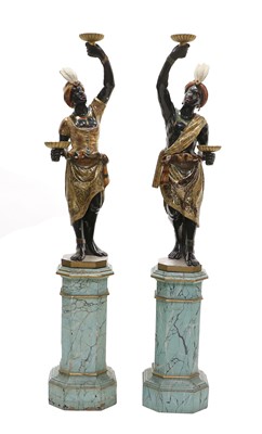 Lot 341 - ~ A Pair of Late 19th Century Venetian Carved...