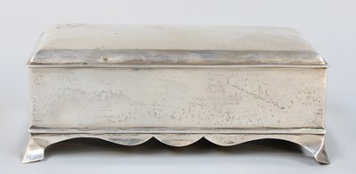 Lot 43 - An Edward VII Silver Cigarette-Box, by William...