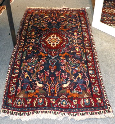 Lot 1016 - West Persian Village Rug, the midnight blue...