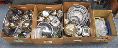 Lot 153 - A Large Collection of Silver Plated Items,...