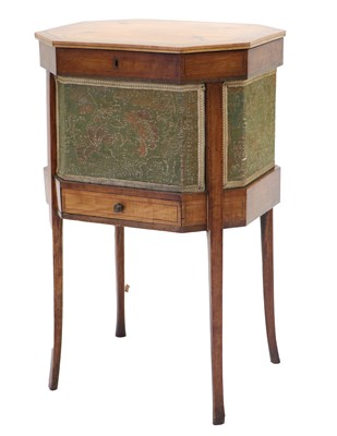 Lot 1238 - A George III Satinwood, Boxwood and...