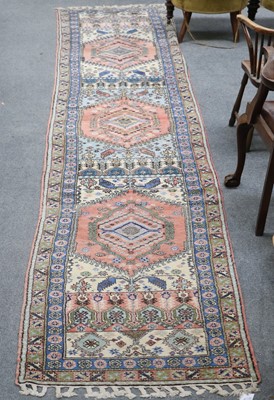 Lot 1012 - Berber Moroccan Runner, the compartmentalised...