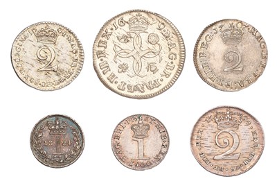 Lot 90 - Assorted Maundy Oddments, 6 coins to include;...