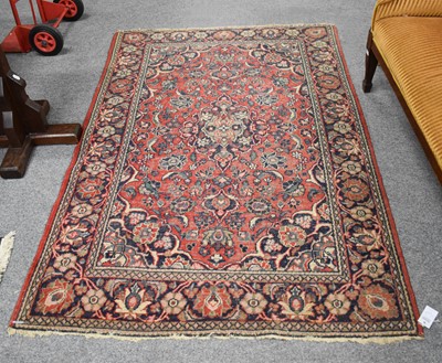 Lot 1003 - Kashan Design Rug, the strawberry field of...