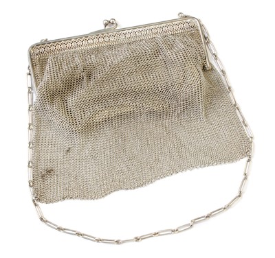 Lot 287 - A Continetal Silver Purse, With English Import...