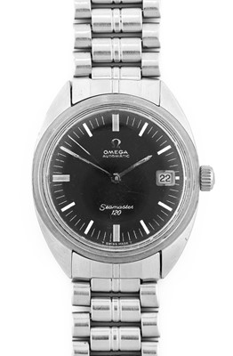 Lot 2401 - Omega: A Stainless Steel Automatic Calendar...