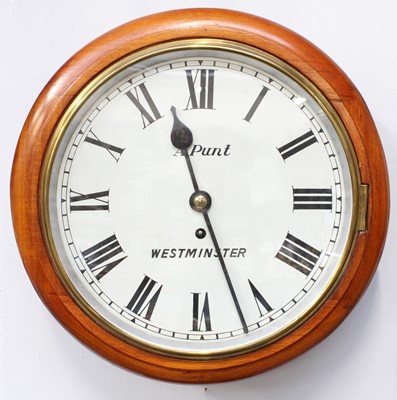 Lot 106 - A Mahogany Wall Timepiece, signed A Punt,...