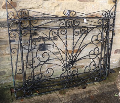 Lot 699 - A Pair of Victorian-Style Wrought Iron Garden...