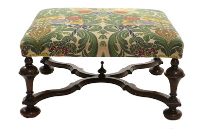 Lot 1260 - A William & Mary-Style Footstool, modern,...