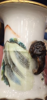 Lot 176 - A Cantonese Porcelain Vase and Cover, 19th...