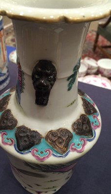 Lot 176 - A Cantonese Porcelain Vase and Cover, 19th...