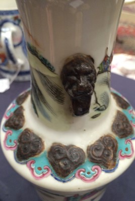 Lot 176 - A Cantonese Porcelain Vase and Cover, 19th...