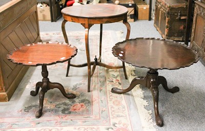 Lot 1450 - Two 19th Century Mahogany Pie Crust Topped...