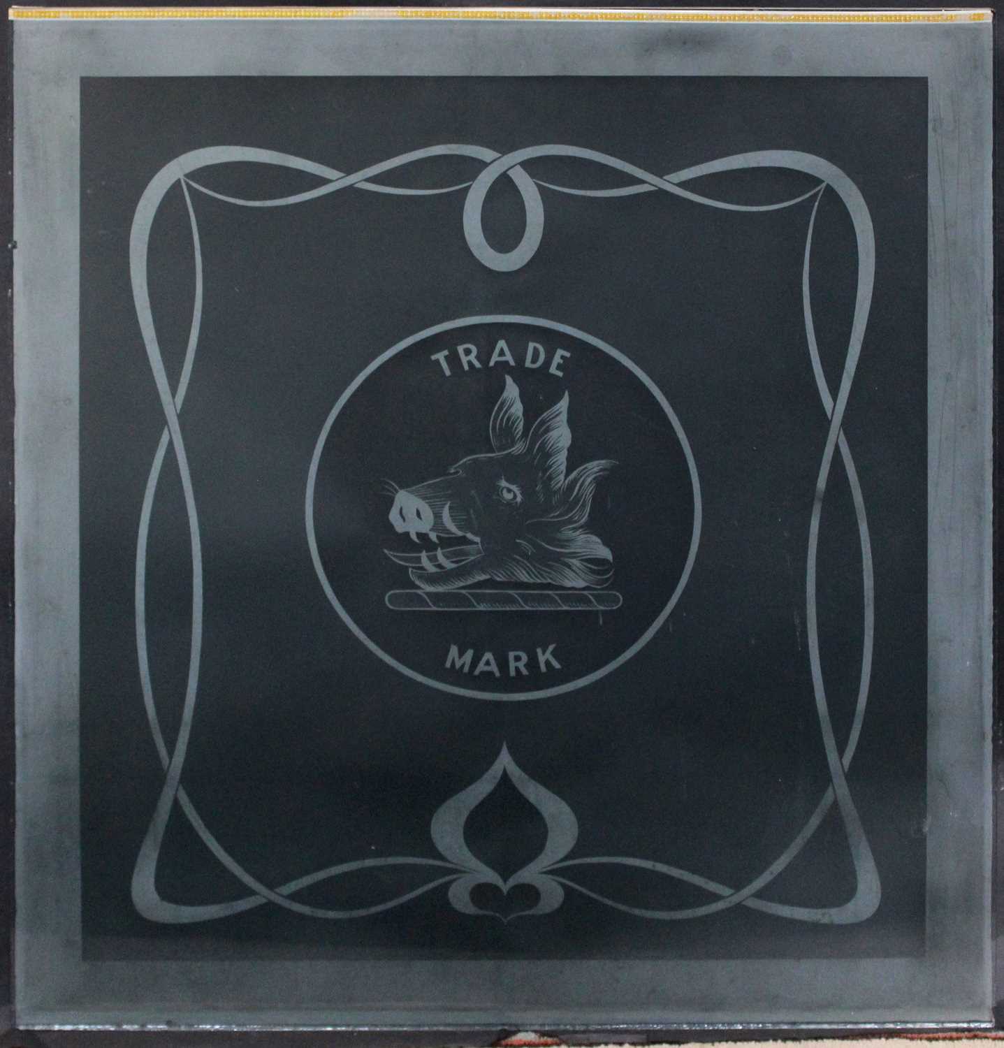 Lot 1118 - An Etched Glass Panel, bearing the Gordons Gin...