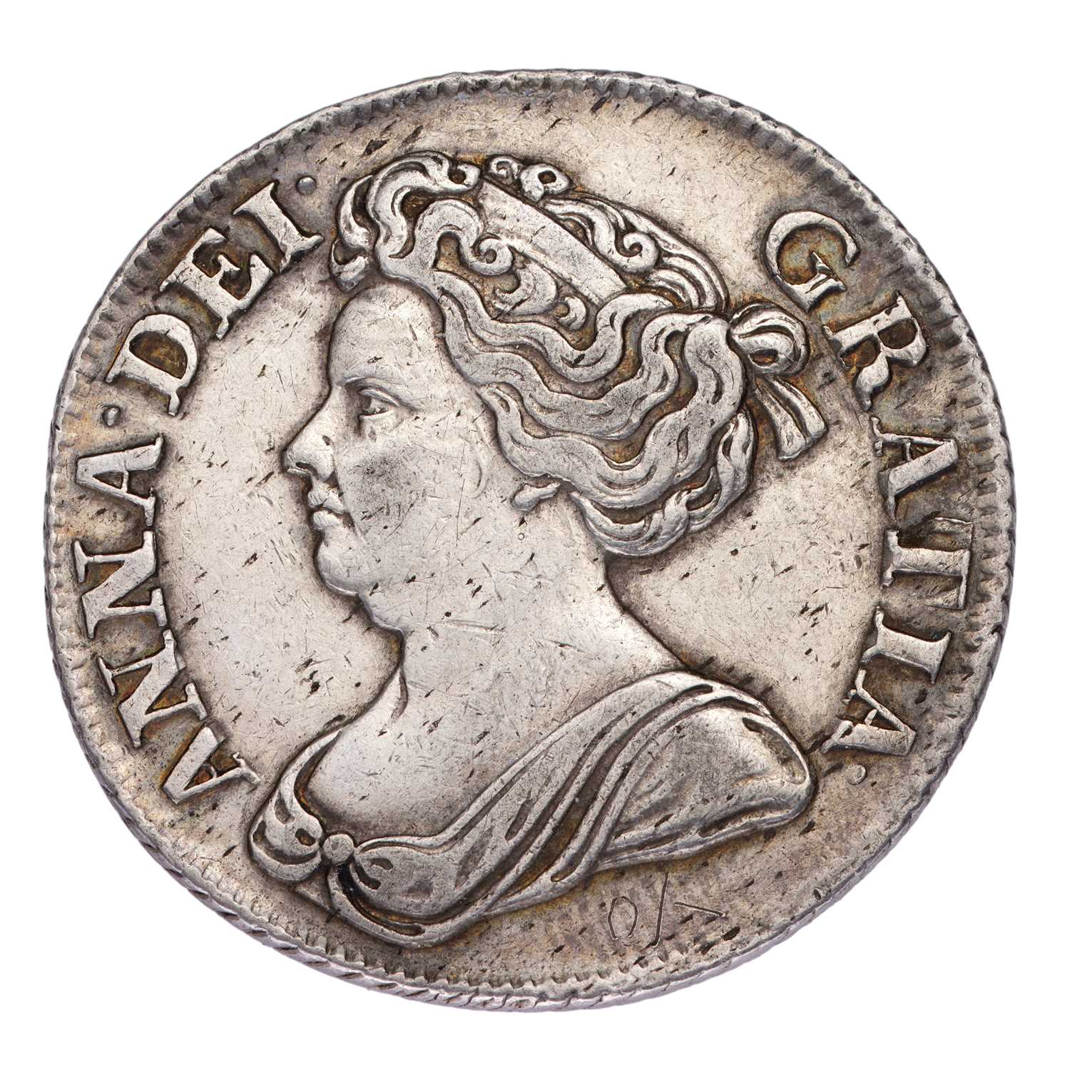 Lot 63 - Anne, Shilling 1711, fourth bust, plain angles...
