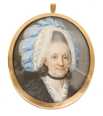 Lot 363 - English School (early 19th century): Miniature...