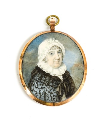 Lot 343 - English School (early 19th century): Miniature...