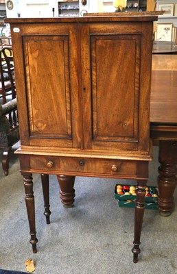 Lot 1168 - A 19th Century Mahogany Cabinet on Stand, the...