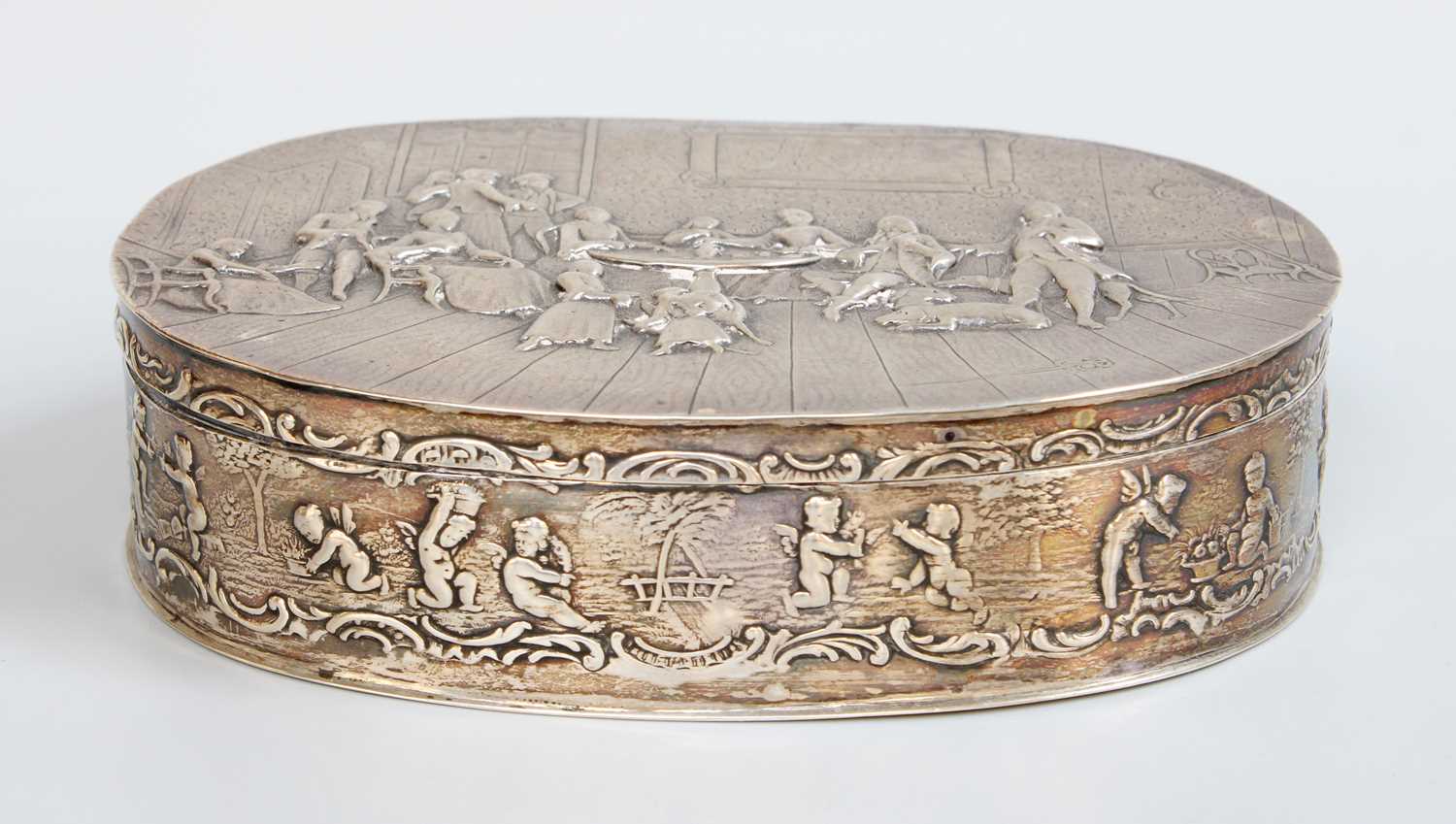 Lot 77 - A German Silver Box, Probably Hanau, With...