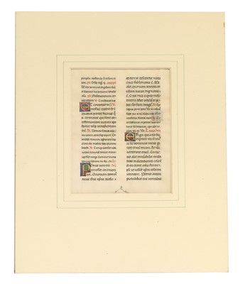 Lot 30 - Illuminated Manuscript. Single Leaf from a...