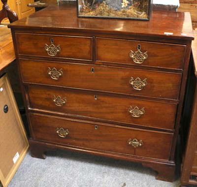 Lot 1193 - A George III Mahogany Chest of Drawers,...