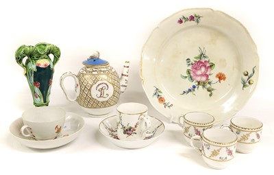 Lot 133 - A Hard Paste Porcelain Teapot in Sèvres Style,...