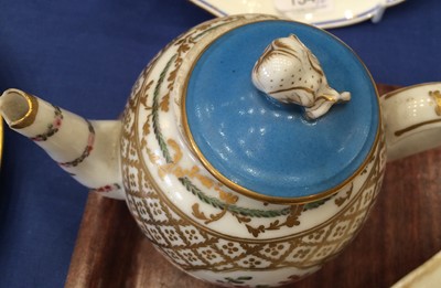 Lot 133 - A Hard Paste Porcelain Teapot in Sèvres Style,...