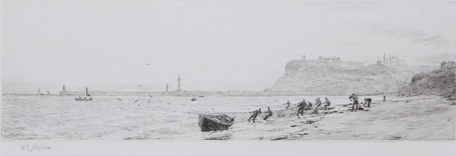 Lot 1353 - William Lionel Wyllie RA (1851-1931) Hauling...