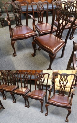 Lot 1159 - A Set of Eight Mahogany George III Style...