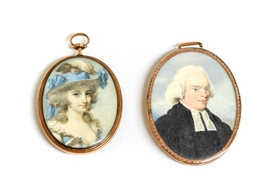 Lot 365 - English School (19th century): Miniature...